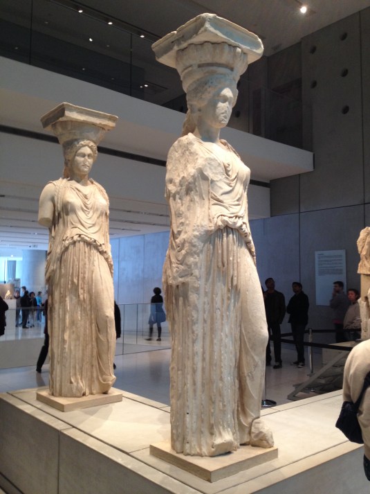 Caryatids in the Acropolis Museum