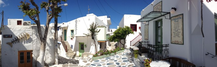In the center of Paros, Lefkes (Photo by P. Corkery)